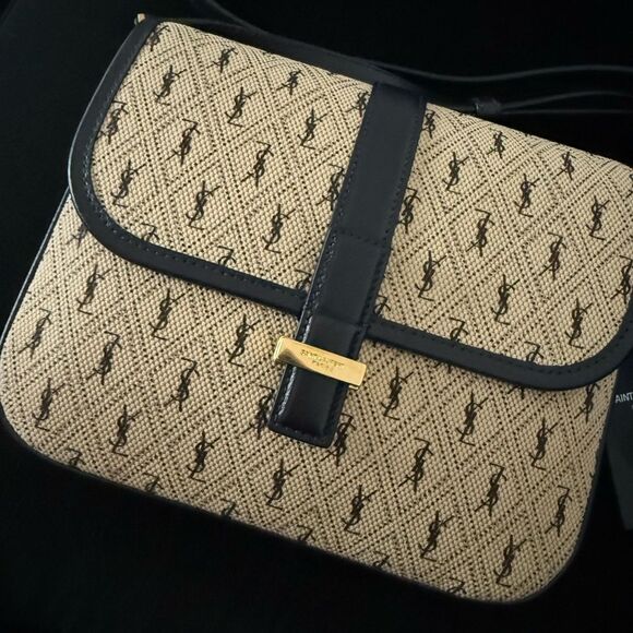 Brand new Saint Laurent Beige and Black Crossbody Bag - Picture 3 of 6